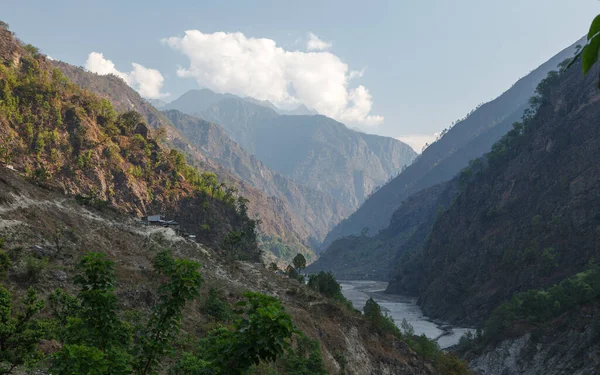 Valle Montaña Profunda Himalaya — Foto de Stock