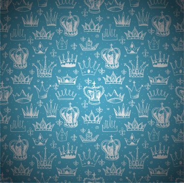 kron ile mavi arka plan