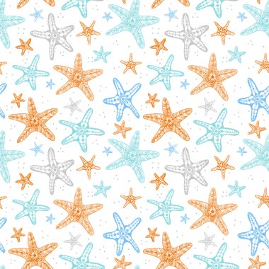 sorunsuz geçmiş ile starfishes.