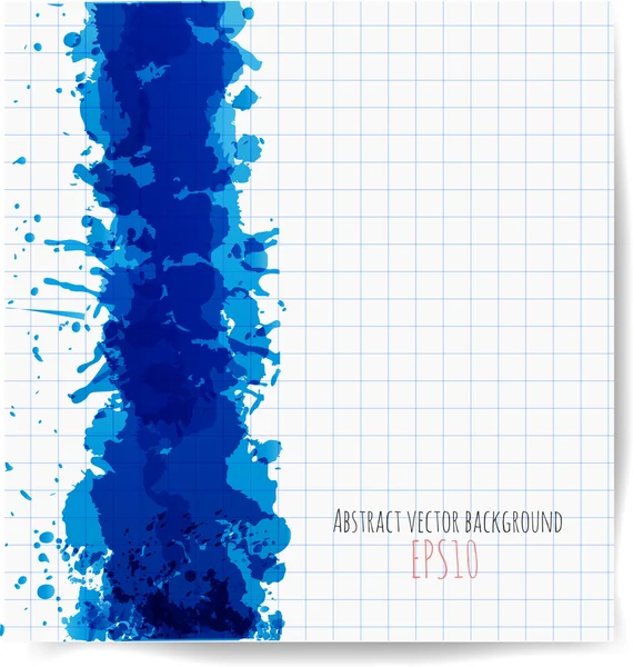 Salpicadura azul brillante grande — Archivo Imágenes Vectoriales
