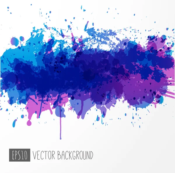 Big bright blue splash — Stock Vector