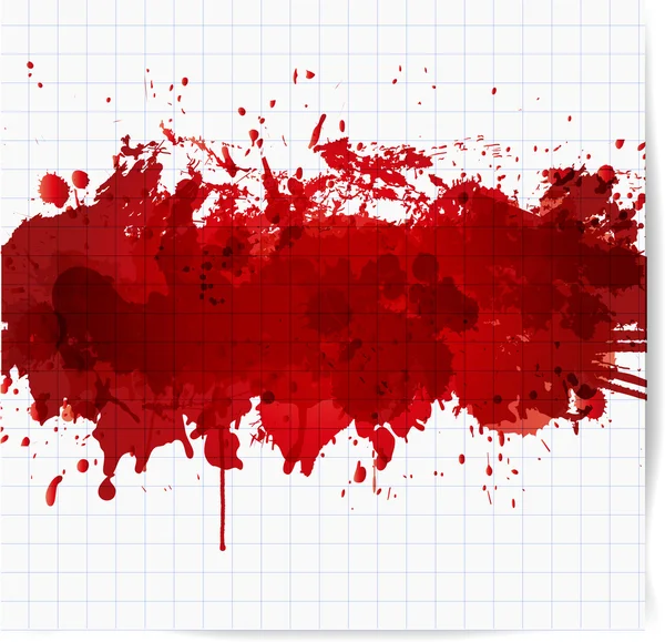 Éclaboussure rouge vif — Image vectorielle
