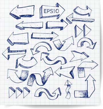 kalem kroki ok koleksiyonu