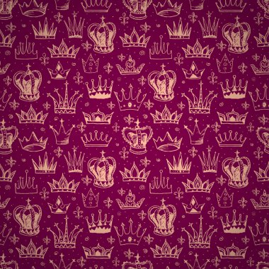 Vintage sorunsuz geçmiş kron ile.