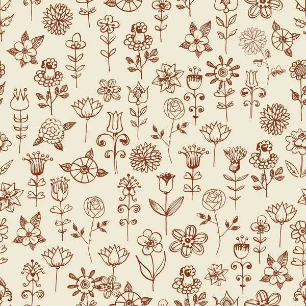 Fundo floral sem costura. — Vetor de Stock