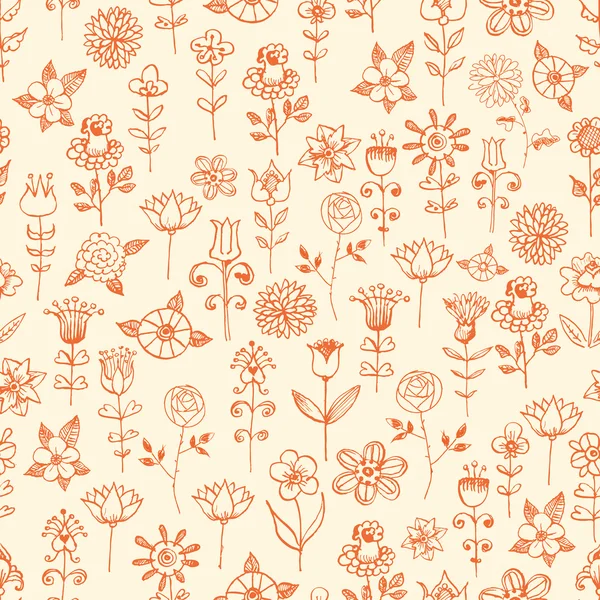 Fundo floral sem costura. — Vetor de Stock