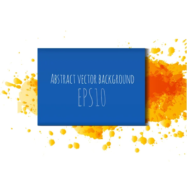 Fondo con salpicaduras de naranja — Vector de stock