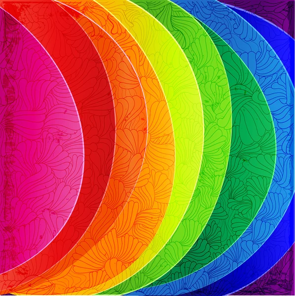 Arc-en-ciel motif wih . — Image vectorielle