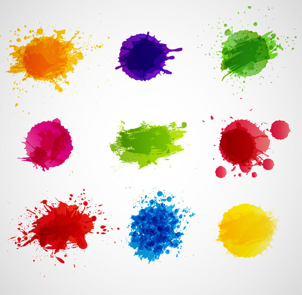 Набор ярких гранжевых всплесков
.