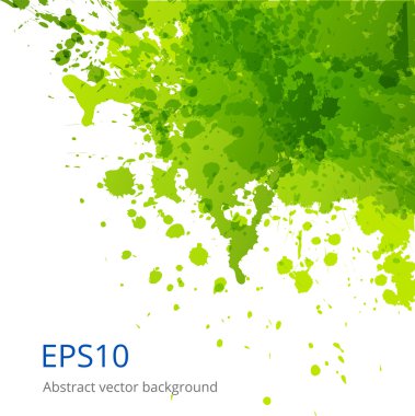 büyük, yeşil bir sıçrama ile arka plan.