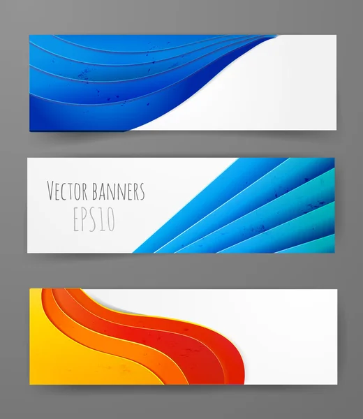 Set of bright banners. — Stock Vector