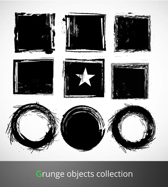 Set of grunge elements. — Stock Vector