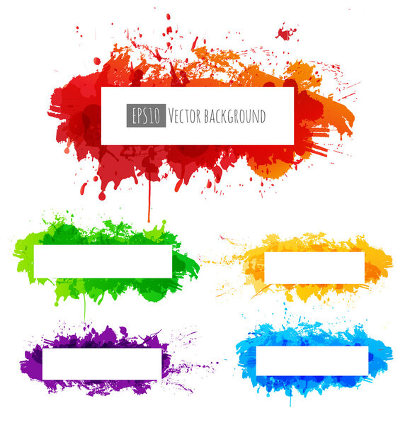 Набор ярких гранж-фонов
