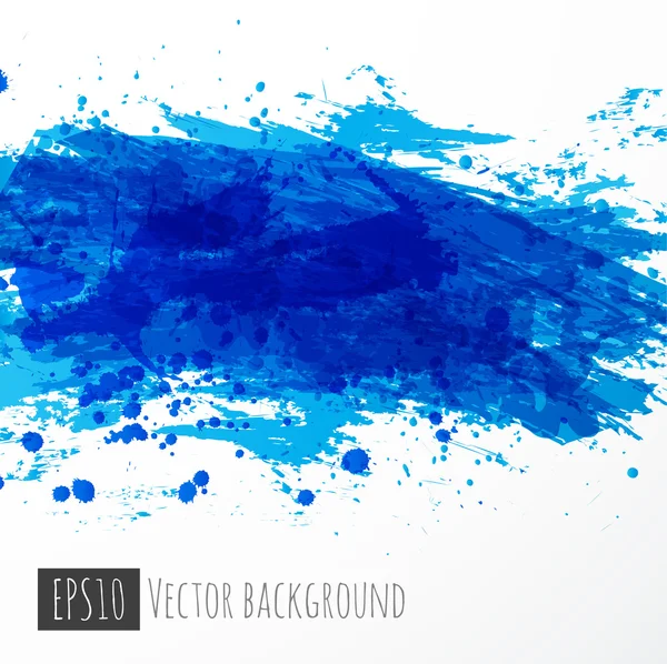 Big bright blue splash — Stock Vector