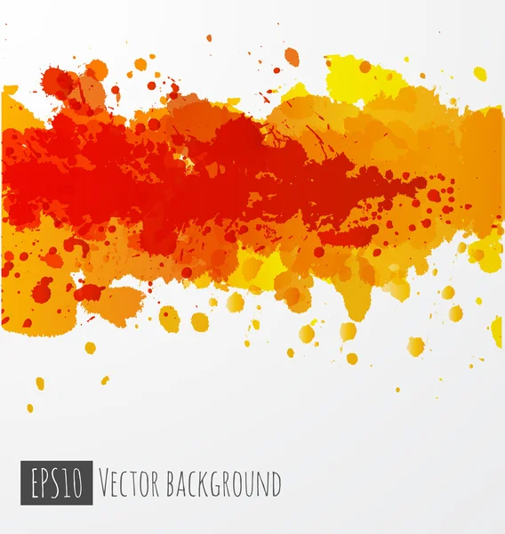Bright orange splash — Stock Vector