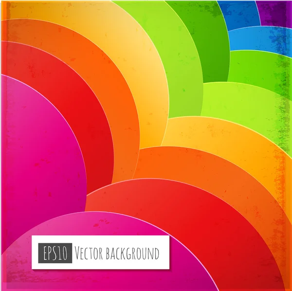 虹の抽象的なベクトルの背景 — ストックベクタ