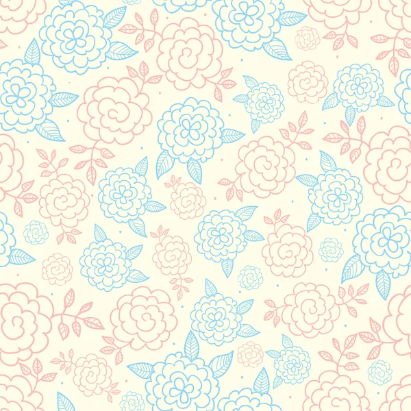 Fondo floral sin costuras con rosas. — Vector de stock