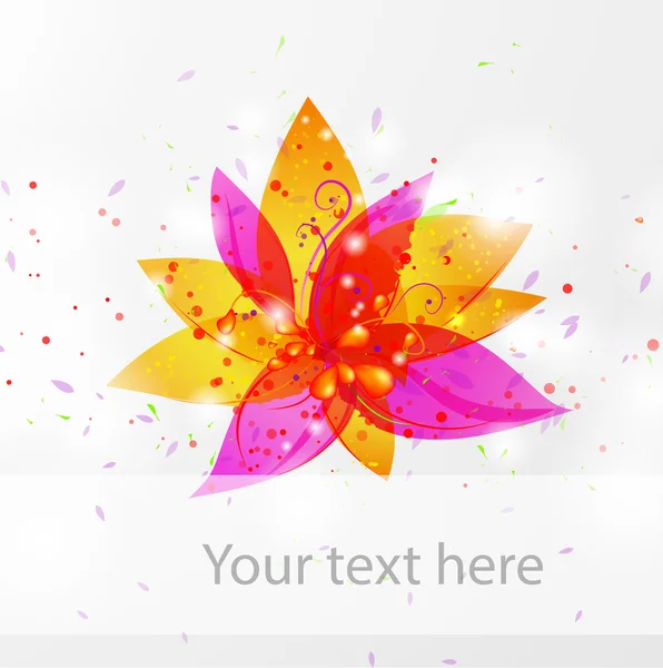 Fond floral coloré — Image vectorielle