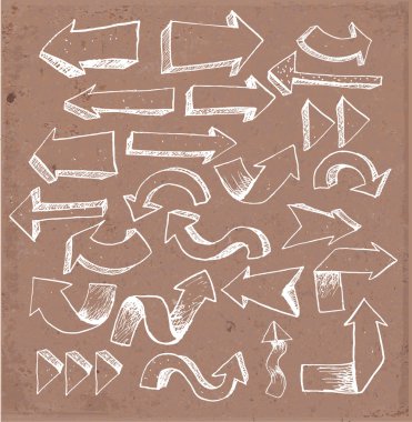 ok koleksiyonu için tasarım kroki.