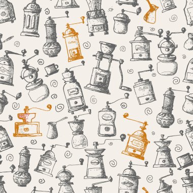 sorunsuz geçmiş vintage kahve değirmenleri ile.