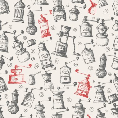 sorunsuz geçmiş vintage kahve değirmenleri ile.