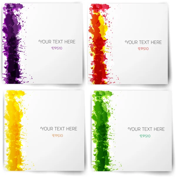 Set of bright abstract backgrounds. — Stock Vector