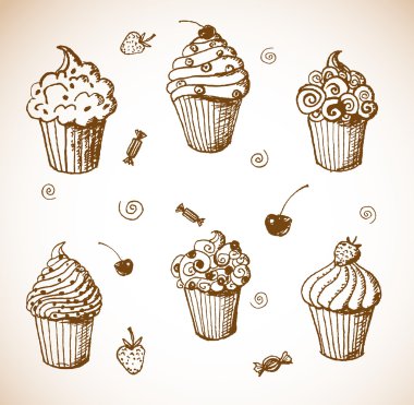cupcakes skeçleri