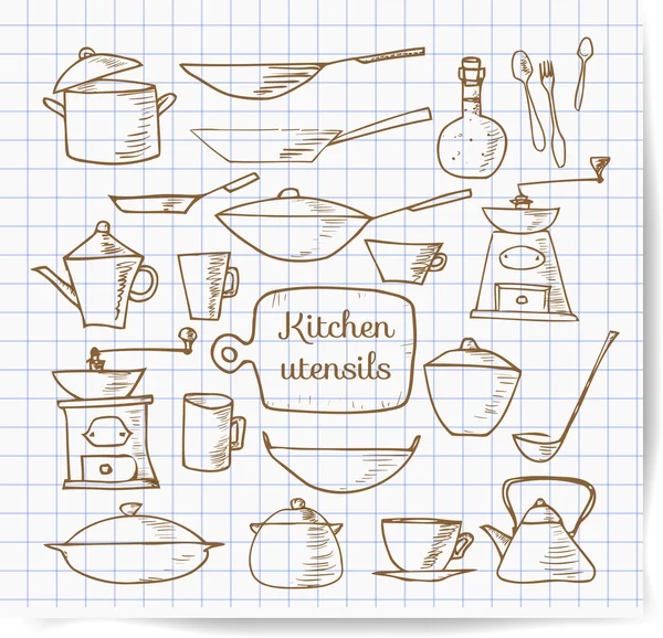 Herramientas de cocina — Vector de stock