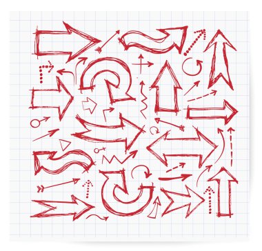 ok koleksiyonu için tasarım kroki.