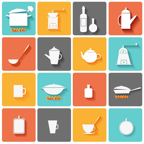 Icônes de cuisine. — Image vectorielle