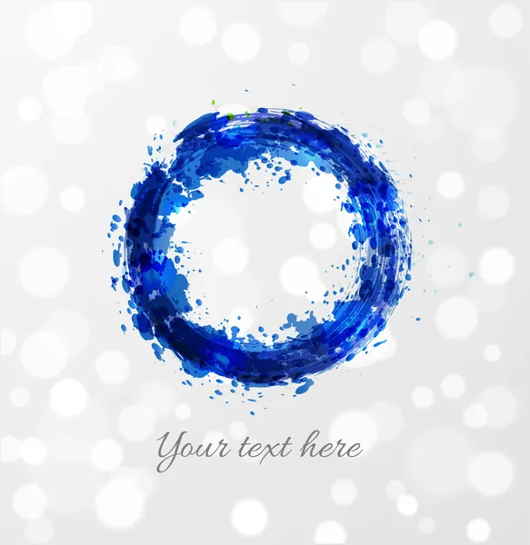 Ярко-синий круг — стоковый вектор