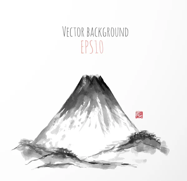 Fujiyama mountain — Stock Vector