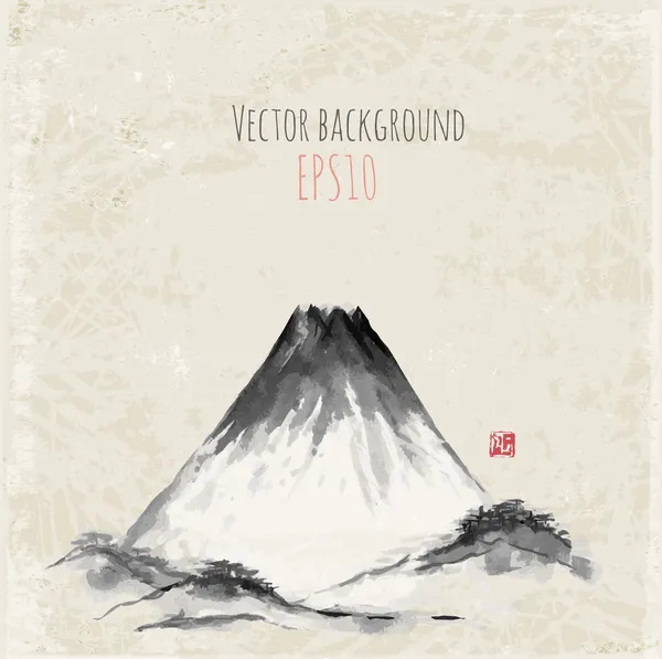 Fujiyama berg — Stock vektor