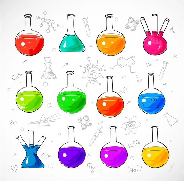 Obiektów chemicznych — Wektor stockowy