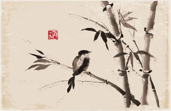 Bamboo and bird
