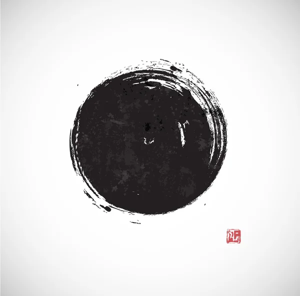 büyük siyah grunge daire