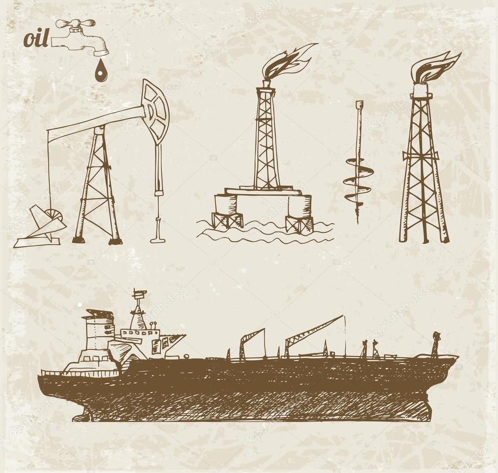 Offshore drilling platform and oil tanker ship