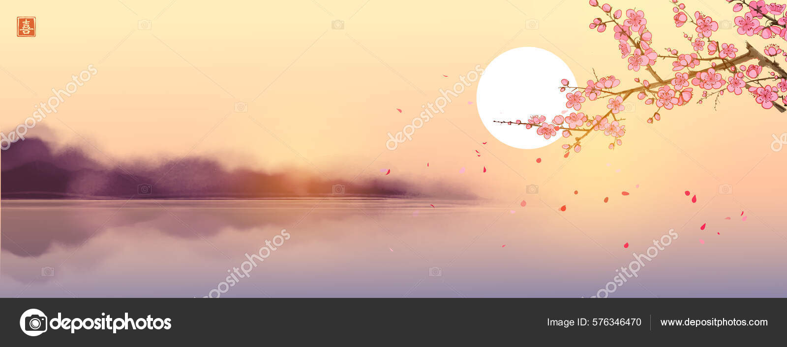 中国山水画 Vector Images | Depositphotos 中国山水画 Vector Images | Depositphotos