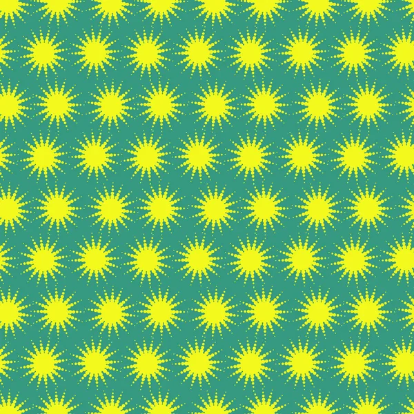 抽象的绿色和黄色背景与迷幻图案 可用于墙纸 图案填充 纺织品 网页背景 表面纹理 — 图库矢量图片