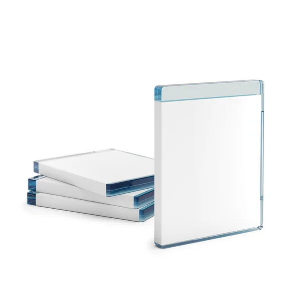 Beyaz arka plan üzerinde izole blu ray disk kutuları