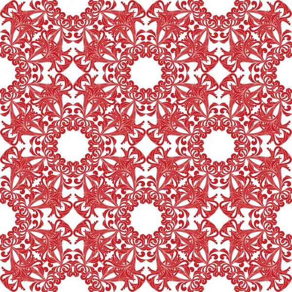Pattern with ornament — Stock Vector