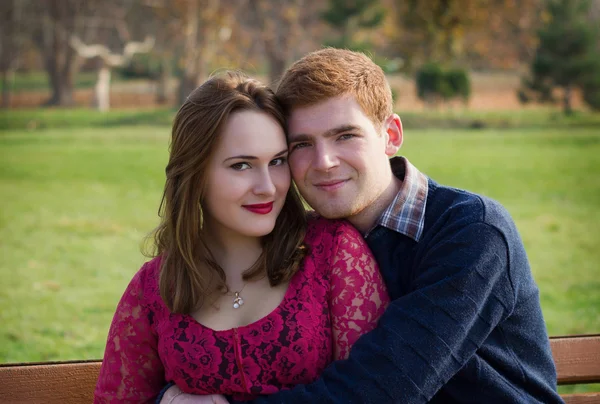 Happy young couple in love — Stock Photo, Image