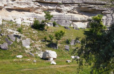 Tepeler, çimenler ve ağaçlarla kaplı güzel doğal bir vadi. Turizm için çarpıcı bir manzara.