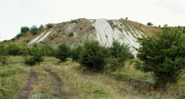 Old Abandoned Plaster Pit Located Forest Belt Which Extracted Plaster — Stock fotografie