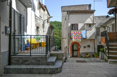 İtalya 'nın Carpinone köyü.