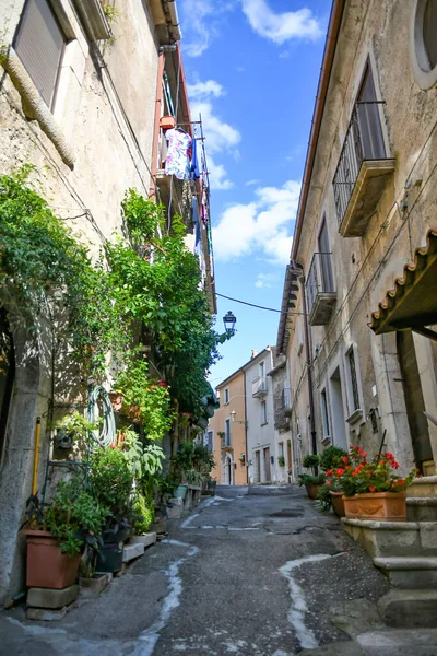Smal Gata San Lorenzello Medeltida Stad Provinsen Benevento Italien — Stockfoto