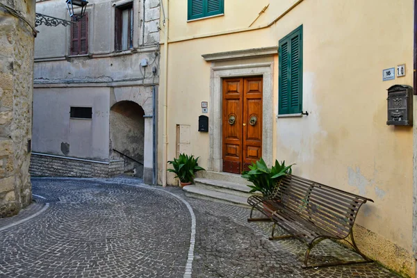 Úzká Ulice Ripi Středověké Město Regionu Lazio Itálie — Stock fotografie