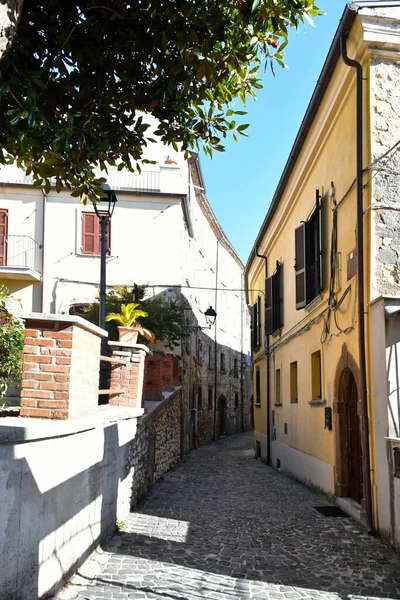 Uma Rua Estreita Ripi Uma Cidade Medieval Região Lácio Itália — Fotografia de Stock