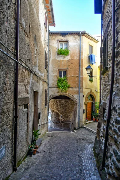 Callejón Arnara Una Ciudad Medieval Región Del Lacio Italia —  Fotos de Stock