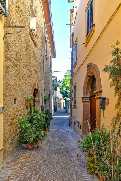 Gränd Arnara Medeltida Stad Lazio Regionen Italien — Stockfoto